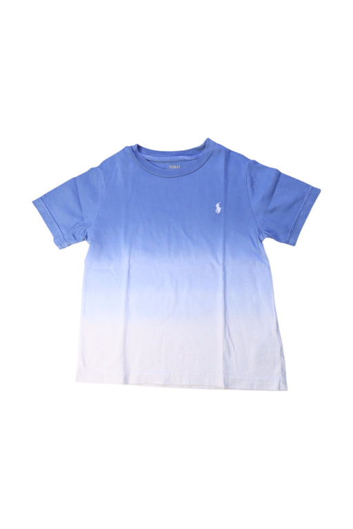 A Blue Short Sleeve T Shirts from Polo Ralph Lauren in size 4T for boy. (Front View)
