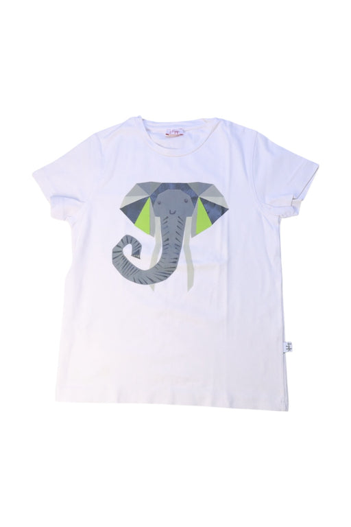 A White Short Sleeve T Shirts from Il Gufo in size 6T for neutral. (Front View)