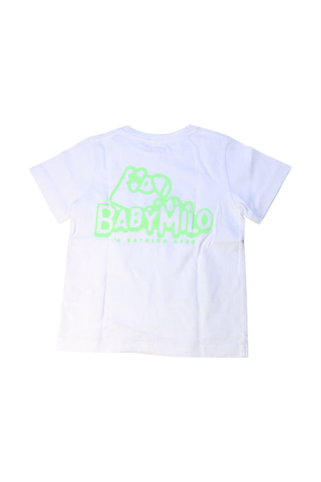A White Short Sleeve T Shirts from Bape by A Bathing Ape in size 4T for boy. (Back View)
