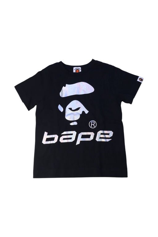 A Black Short Sleeve T Shirts from Bape by A Bathing Ape in size 4T for boy. (Front View)