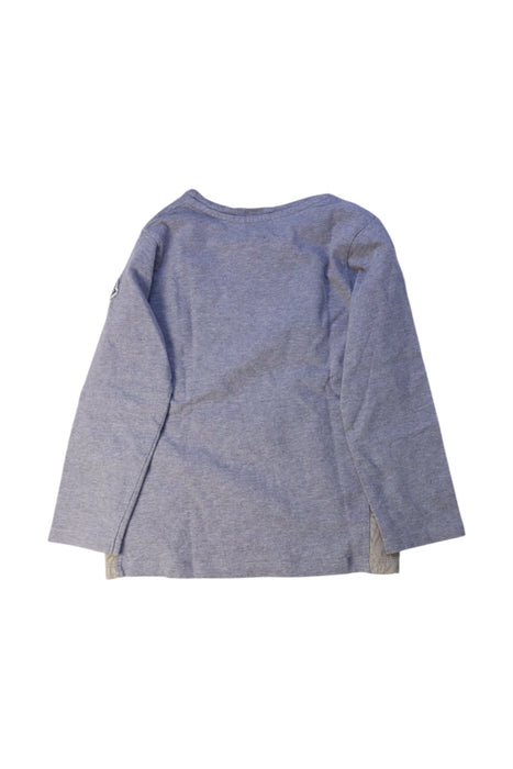 A Blue Long Sleeve T Shirts from Moncler in size 4T for boy. (Back View)