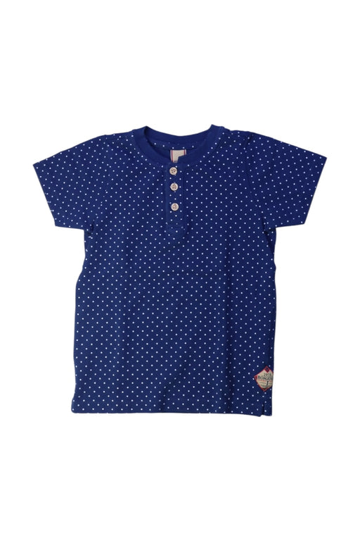 A Blue Short Sleeve T Shirts from Scotch & Soda in size 4T for boy. (Front View)