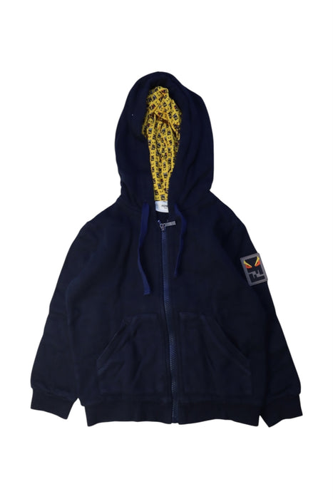 A Navy Lightweight Jackets from Fendi in size 4T for boy. (Front View)
