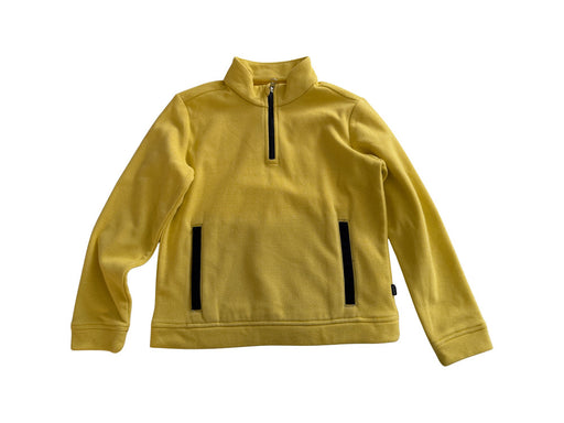 A Yellow Zippered Sweatshirts from Aigle in size 8Y for boy. (Front View)