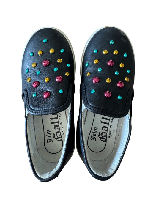 A Black Slip Ons from John Galliano in size 5T for girl. (Front View)