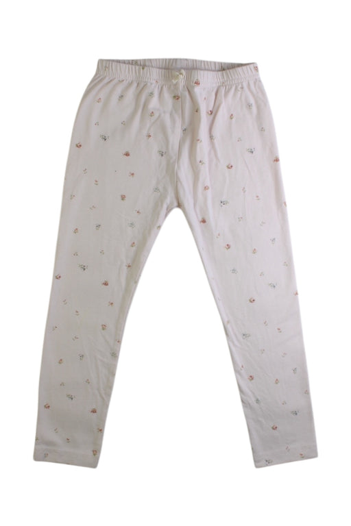 A White Leggings from Jamie Kay in size 5T for girl. (Front View)