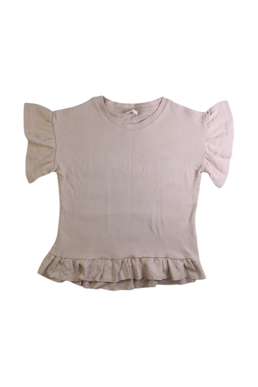 A Beige Short Sleeve Tops from Jamie Kay in size 4T for girl. (Front View)
