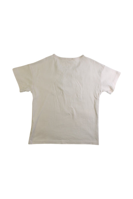A Ivory Short Sleeve T Shirts from Jamie Kay in size 5T for girl. (Back View)