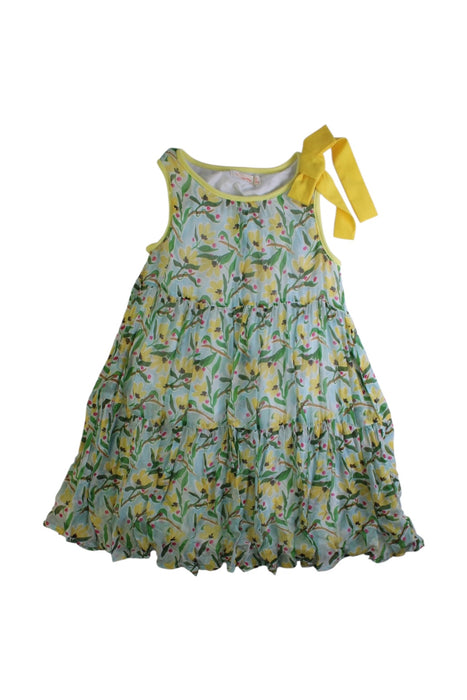 A Multicolour Sleeveless Dresses from Momonittu in size 8Y for girl. (Front View)