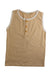 A Beige Sleeveless Tops from Little Green Radicals in size 5T for girl. (Front View)