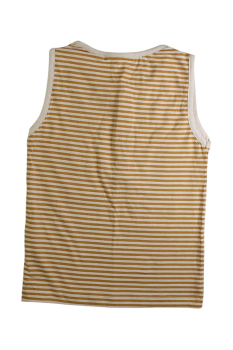 A Beige Sleeveless Tops from Little Green Radicals in size 5T for girl. (Back View)