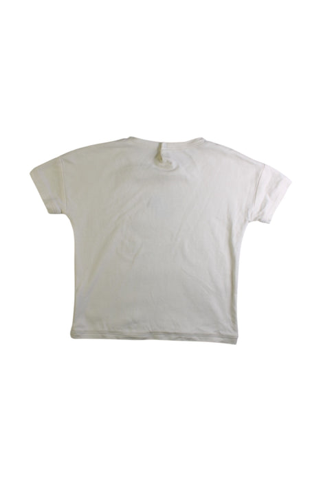 A Ivory Short Sleeve T Shirts from Jamie Kay in size 6T for girl. (Back View)