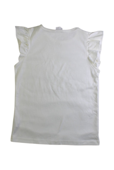 A White Sleeveless Tops from Jamie Kay in size 5T for girl. (Back View)