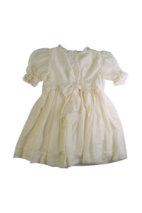 A Ivory Short Sleeve Dresses from Rylee + Cru in size 6T for girl. (Back View)