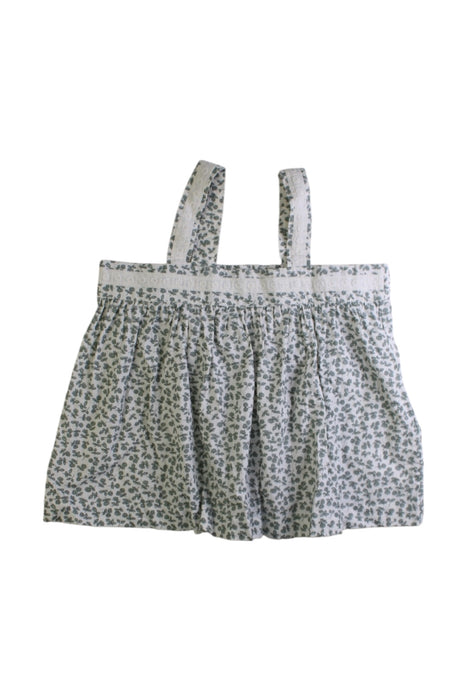 A Blue Sleeveless Tops from Little Cotton Clothes in size 5T for girl. (Front View)