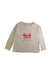 A Beige Long Sleeve Tops from Konges Sløjd in size 4T for girl. (Front View)