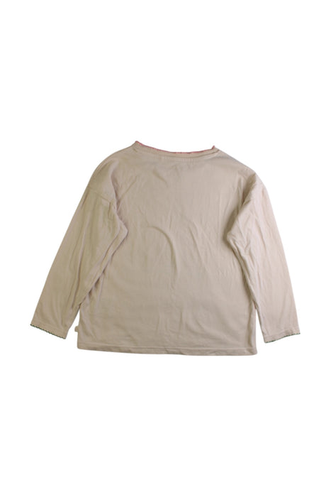 A Beige Long Sleeve Tops from Konges Sløjd in size 4T for girl. (Back View)