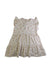 A White Sleeveless Dresses from Quincy Mae in size 4T for girl. (Front View)
