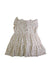 A White Sleeveless Dresses from Quincy Mae in size 4T for girl. (Back View)