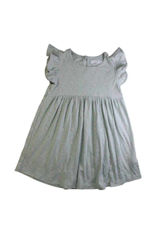 A Green Sleeveless Dresses from Jamie Kay in size 5T for girl. (Front View)
