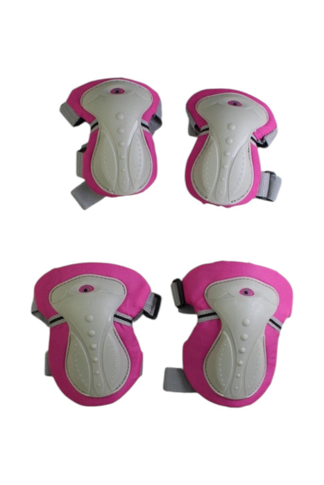A Pink Scooters Rollerblades & Skateboards from Globber in size 7Y for girl. (Front View)