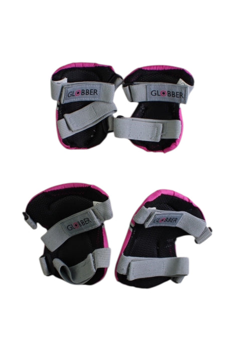 A Pink Scooters Rollerblades & Skateboards from Globber in size 7Y for girl. (Back View)