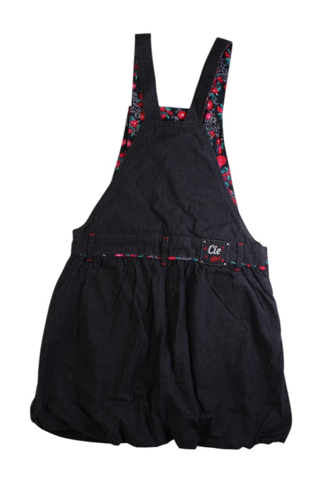 A Black Overall Dresses from La Compagnie des Petits in size 8Y for girl. (Back View)