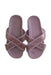 A Pink Sandals from Crewcuts in size 7Y for girl. (Back View)