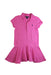 A Pink Short Sleeve Dresses from Polo Ralph Lauren in size 6T for girl. (Front View)