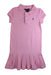 A Pink Short Sleeve Dresses from Polo Ralph Lauren in size 6T for girl. (Front View)