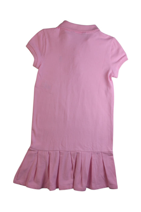 A Pink Short Sleeve Dresses from Polo Ralph Lauren in size 6T for girl. (Back View)