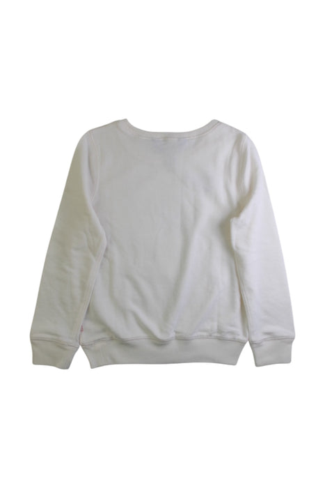 A White Crewneck Sweatshirts from Polo Ralph Lauren in size 6T for girl. (Back View)