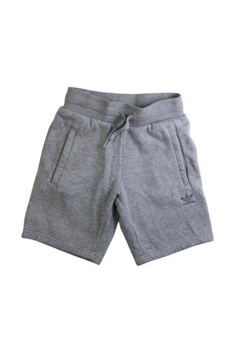 A Grey Active Shorts from Adidas in size 7Y for boy. (Front View)