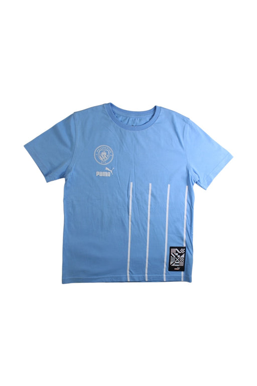 A Blue Short Sleeve T Shirts from Puma in size 10Y for boy. (Front View)