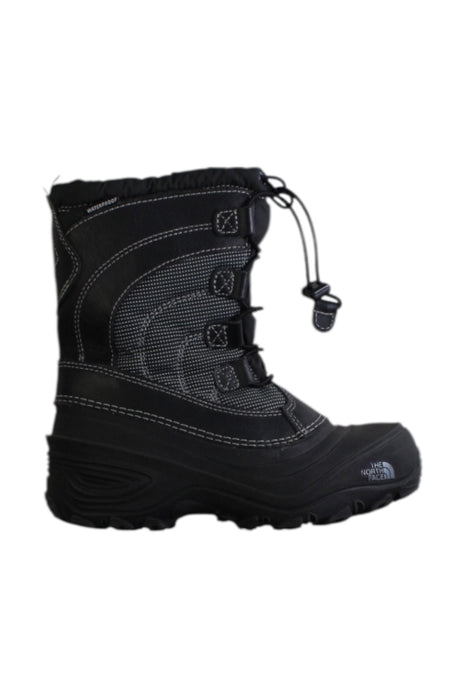 A Black Winter Boots from The North Face in size 7Y for neutral. (Front View)