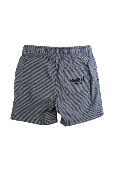 A Blue Shorts from Seed in size 7Y for boy. (Back View)