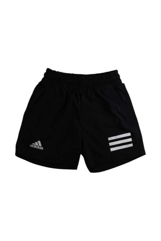 A Black Shorts from Adidas in size 7Y for boy. (Front View)