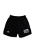 A Black Shorts from Adidas in size 7Y for boy. (Front View)