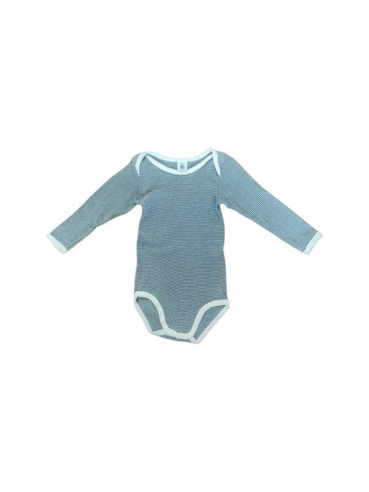 A Grey Long Sleeve Bodysuits from Petit Bateau in size 18-24M for neutral. (Front View)