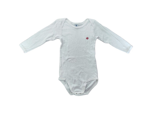 A White Long Sleeve Bodysuits from Petit Bateau in size 18-24M for neutral. (Front View)