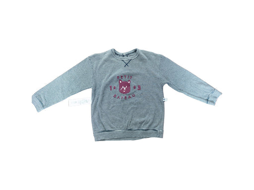 A Burgundy Long Sleeve Tops from Petit Bateau in size 3T for boy. (Front View)