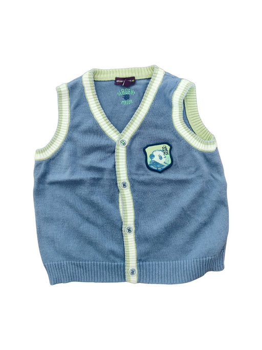 A Blue Sweater Vests from Sergent Major in size 18-24M for boy. (Front View)