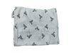 A White Swaddles from Aden & Anais in size O/S for neutral. (Front View)