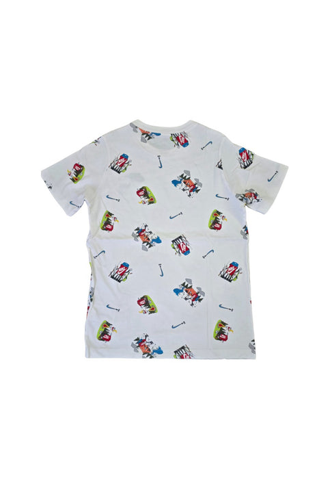 A White Short Sleeve T Shirts from Nike in size 12Y for boy. (Back View)
