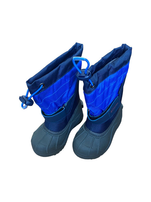 A Blue Winter Boots from Columbia in size 3T for neutral. (Front View)