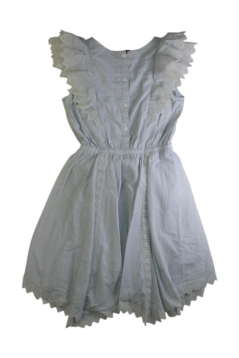 A Blue Sleeveless Dresses from Tutu Du Monde in size 9Y for girl. (Back View)