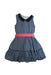 A Multicolour Sleeveless Dresses from Comme Maman Collection in size 6T for girl. (Front View)
