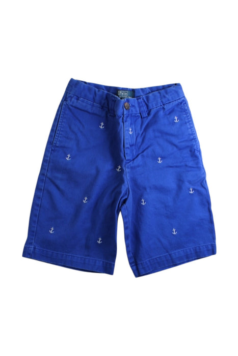 A Blue Shorts from Polo Ralph Lauren in size 7Y for boy. (Front View)