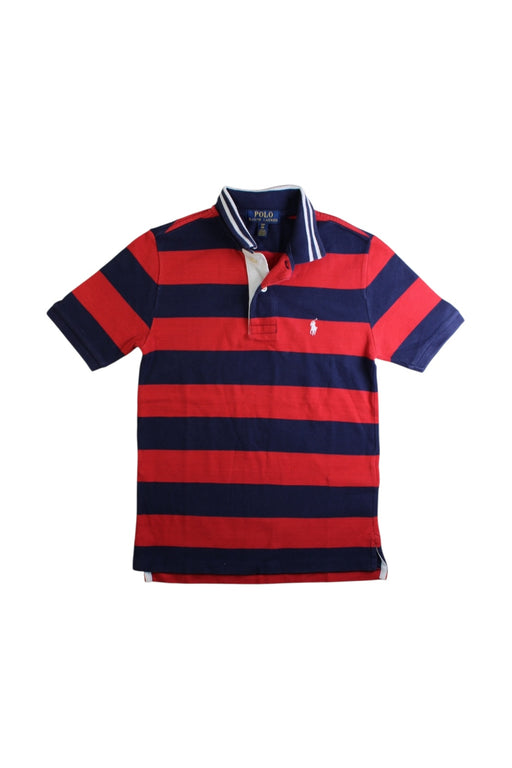 A Red Short Sleeve Polos from Polo Ralph Lauren in size 8Y for boy. (Front View)