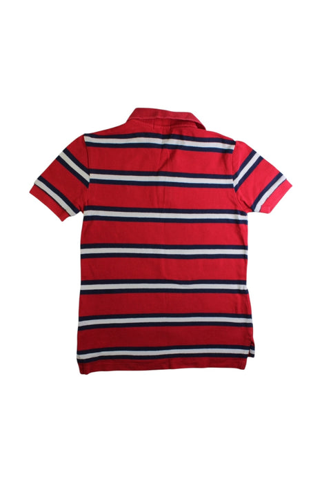 A Red Short Sleeve Polos from Polo Ralph Lauren in size 7Y for boy. (Back View)